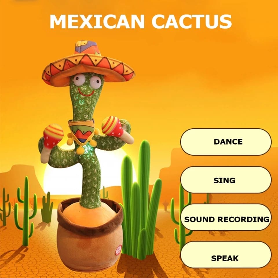 Lovely Talking Toy Dancing Cactus, Cactus Plush Toy, New Electronic Dancing Cactus, Luminous Recording Learning to Speak Twisting Kid Toy, Speak Talk Sound Record Repeat Toy, Kids Education Toy Lovely Talking Toy Dancing Cactus, Cactus Plush Toy, New Electronic Dancing Cactus, Luminous Recording Learning to Speak Twisting Kid Toy, Speak Talk Sound Record Repeat Toy, Kids Education Toy